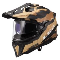 LS2 MX701 EXPLORER-06 CARBON  TRICK adventure helma hnědá/písková vel.3XL